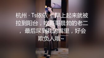 杭州 · Ts依依 -  早上起来就被拉到阳台，吃哥哥晨勃的老二， 最后尿到我的嘴里，好会欺负人哦~ 