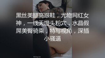 黑丝美腿高跟鞋，尤物网红女神，一线天馒头粉穴，水晶假屌美臀骑乘，特写视角，深插小骚逼