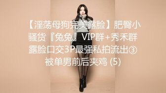 【淫荡母狗完美露脸】肥臀小骚货『兔兔』VIP群+秀禾群露脸口交3P最强私拍流出③被单男前后夹鸡 (5)