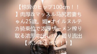 【惊异のヒップ100cm！！】肉厚&マッスル马尻若妻ちゃん25歳。媚●オイルヌルテカ骑乗位で浓厚ザーメン榨り取る浓厚中出しハメ撮り流出【ボンキュボン！！】