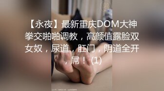 【永夜】最新重庆DOM大神拳交啪啪调教，高颜值露脸双女奴，尿道，肛门，阴道全开，屌！ (1)