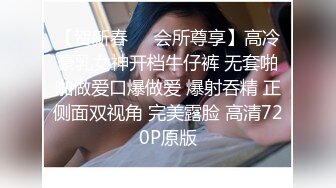 【贺新春❤️会所尊享】高冷豪乳女神开档牛仔裤 无套啪啪做爱口爆做爱 爆射吞精 正侧面双视角 完美露脸 高清720P原版